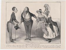 Plate 16: Robert Macaire agent matrimonial, 1838. Creator: Honore Daumier