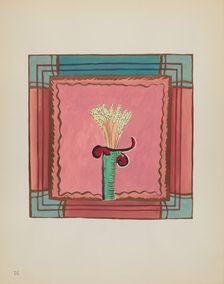 Plate 16: Wheat Sheaf, Altar Panel: From Portfolio "Spanish Colonial Designs of New Mexico", 1935/19 Creator: Unknown