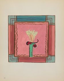 Plate 16: Wheat Sheaf, Altar Panel: From Portfolio "Spanish Colonial Designs of New Mexico", 1935/19 Creator: Unknown