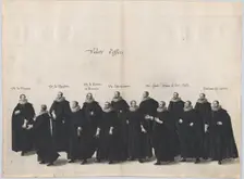 Plate 16: Valets marching in the funeral procession of Archduke Albert of Austria; from P..., 1623. Creator: Cornelis Galle I