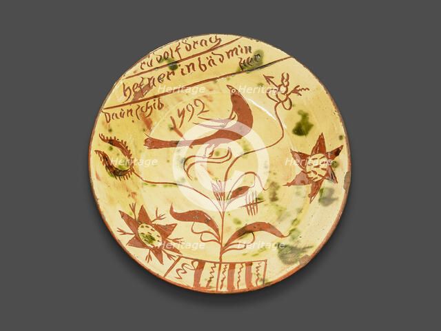 Plate, 1792. Creator: Rudolph Drach.