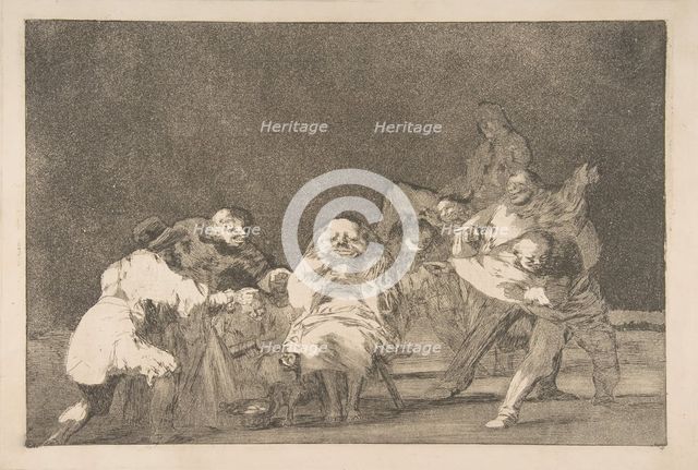 Plate 17 from the 'Disparates': Loyalty, ca. 1816-23 (private printing ca.1854). Creator: Francisco Goya.