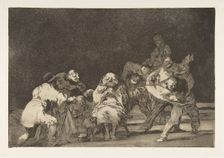 Plate 17 from the Disparates': Loyalty, ca. 1816-23 (published 1864). Creator: Francisco Goya