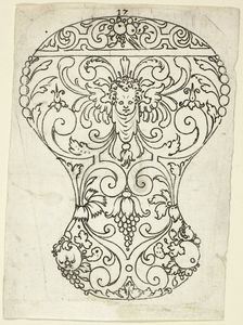 Plate 17, from XX Stuck zum (ornamental designs for goblets and beakers), 1601. Creator: Master AP