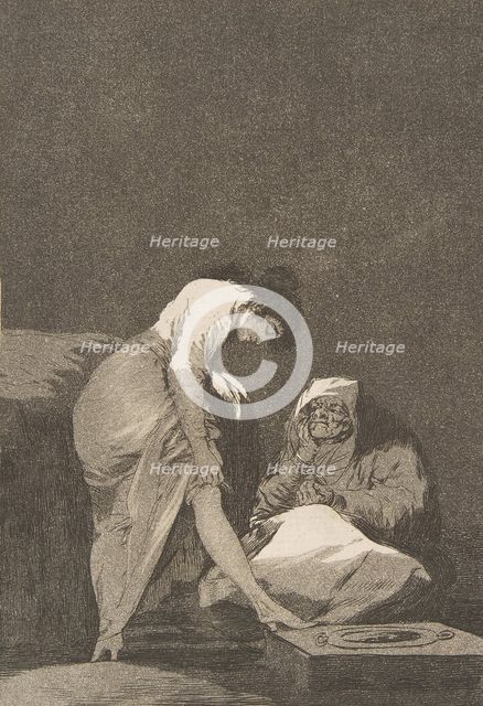 Plate 17 from 'Los Caprichos': It is nicely stretched (Bien tirada está.), 1797-98. Creator: Francisco Goya.