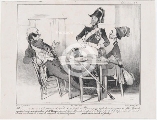 Plate 17: Robert Macaire, 1838.  Creator: Honore Daumier.