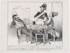 Plate 17: Robert Macaire, 1838. Creator: Honore Daumier