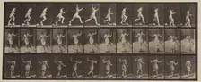 Plate 170 from Animal Locomotion, 1887. Creator: Eadweard J Muybridge