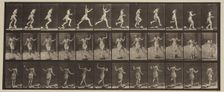 Plate 170 from Animal Locomotion, 1887. Creator: Eadweard J Muybridge