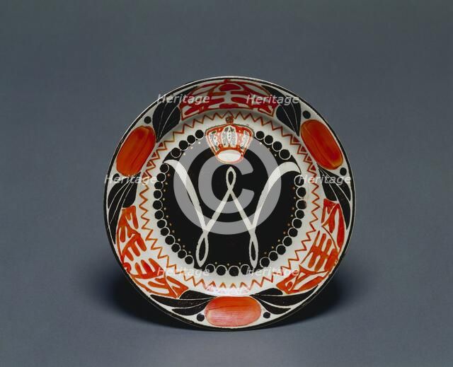 Plate, 1898. Creator: Carel-Adolphe-Lion Cachet (Netherlandish, 1864-1945); Petrus Regout & Co., Maastricht (Netherlandish).