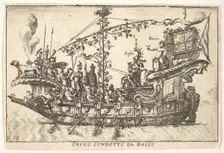 Plate 18: Orpheus led by Bacchus (Orfeo condotto da Bacco), from the series The magnifice..., 1664. Creator: Unknown