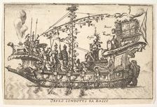 Plate 18: Orpheus led by Bacchus (Orfeo condotto da Bacco), from the series The magnifice..., 1664. Creator: Unknown