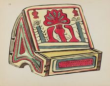 Plate 18: Reading Stand: From Portfolio "Spanish Colonial Designs of New Mexico", 1935/1942. Creator: Unknown