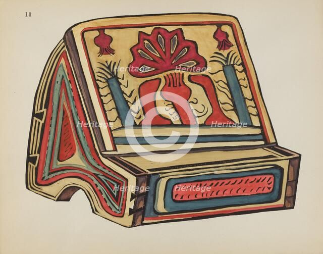 Plate 18: Reading Stand, Llano: From Portfolio "Spanish Colonial Designs of New Mexico", 1935/1942. Creator: Unknown.