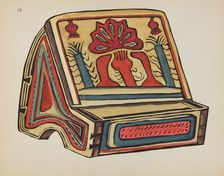 Plate 18: Reading Stand, Llano: From Portfolio "Spanish Colonial Designs of New Mexico", 1935/1942. Creator: Unknown
