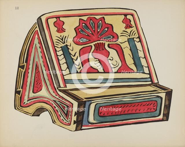 Plate 18: Reading Stand, Llano: From Portfolio "Spanish Colonial Designs of New Mexico", 1935/1942. Creator: Unknown.