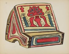 Plate 18: Reading Stand, Llano: From Portfolio "Spanish Colonial Designs of New Mexico", 1935/1942. Creator: Unknown