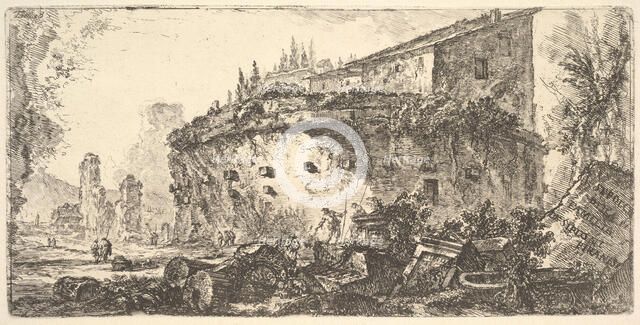 Plate 18: The Tomb of the Scipios (Sepolcro della famiglia de' Scipioni), ca. 1748. Creator: Giovanni Battista Piranesi.