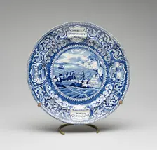 Plate, 1825/30. Creator: Enoch Wood & Sons