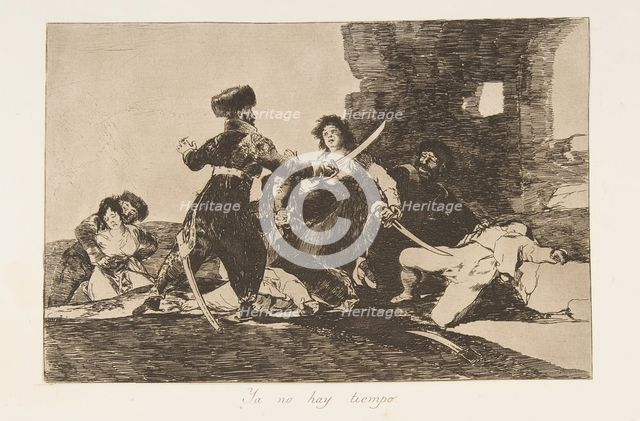 Plate 19 from 'The Disasters of War' (Los Desastres de la Guerra): 'There..., 1810 (published 1863). Creator: Francisco Goya.