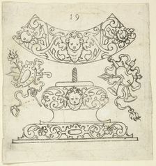 Plate 19, from XX Stuck zum (ornamental designs for goblets and beakers), 1601. Creator: Master AP