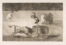 Plate 19 of the Tauromaquia': Another madness of his in the same ring., 1816. Creator: Francisco Goya