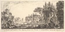 Plate 19: Part of the ancient Appian Way about three miles outside Porta S. Sebastiano..., ca. 1748. Creator: Giovanni Battista Piranesi