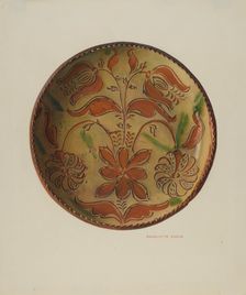 Plate, 1935/1942. Creator: Charlotte Angus