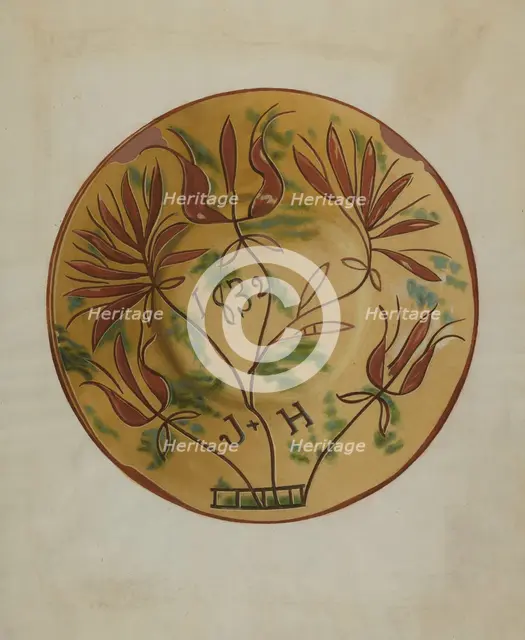 Plate, 1935/1942. Creator: Henry Moran.