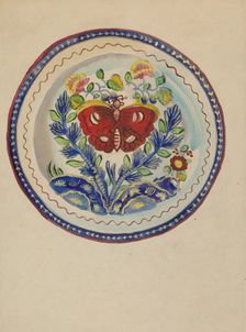 Plate, 1935/1942. Creator: Unknown