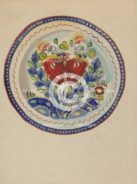 Plate, 1935/1942. Creator: Unknown.