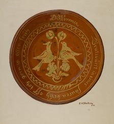 Plate, 1936. Creator: Eugene Shellady