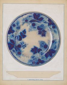 Plate, 1936. Creator: J. Howard Iams