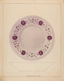 Plate, 1936. Creator: J. Howard Iams