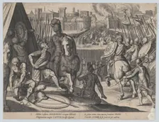 Plate 2: The city of Rome taken by Constable of Bourbon, from the Triumphs of Charles V, 1614. Creator: Cornelis Boel