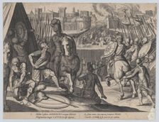 Plate 2: The city of Rome taken by Constable of Bourbon, from the Triumphs of Charles V, 1614. Creator: Cornelis Boel