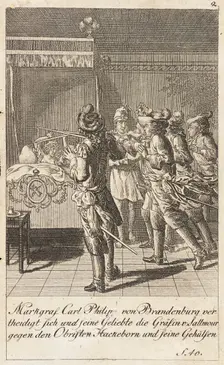 Plate 2 for History of Brandenburg for 1793 1792. Creator: Daniel Nikolaus Chodowiecki