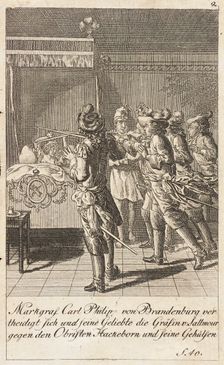 Plate 2 for History of Brandenburg for 1793 1792. Creator: Daniel Nikolaus Chodowiecki