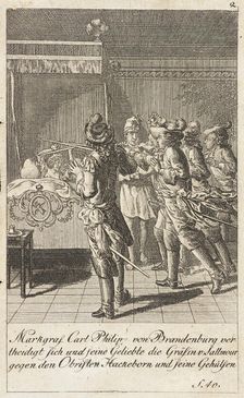 Plate 2 for History of Brandenburg for 1793 1792. Creator: Daniel Nikolaus Chodowiecki