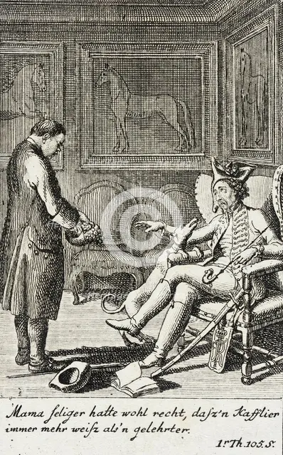 Plate 2 for J.G. Muller's 'Siegfried von Lindenberg', 1783. Creator: Daniel Nikolaus Chodowiecki.
