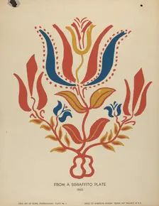 Plate 2: From Portfolio "Folk Art of Rural Pennsylvania", c. 1939. Creator: Unknown