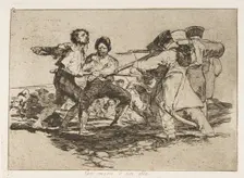 Plate 2 from The Disasters of War (Los Desastres de la Guerra): Rightl..., 1810 (published 1863). Creator: Francisco Goya