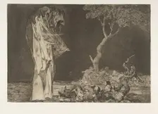 Plate 2 from the Disparates': Folly of Fear, ca. 1816-23 (published 1864). Creator: Francisco Goya