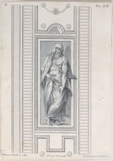 Plate 20: bearded figure, half clothed, 1756. Creators: Bartolomeo Crivellari, Sebastiano Gamma