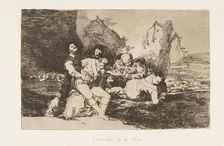 Plate 20 from The Disasters of War (Los Desastres de la Guerra): Get t..., 1810 (published 1863). Creator: Francisco Goya