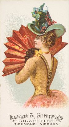 Plate 20, from the Fans of the Period series (N7) for Allen & Ginter Cigarettes Brands, 1889. Creator: Allen & Ginter