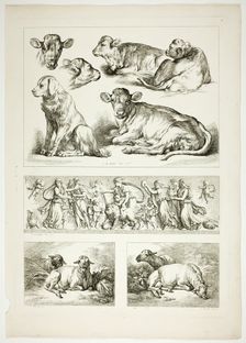 Plate 20 of 38 from Oeuvres de J. B. Huet, 1796–99. Creator: Jean Baptiste Marie Huet