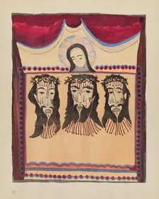 Plate 20 (Variant): Saint Veronica: From Portfolio "Spanish Colonial Designs of New Mexico", 1935/19 Creator: Unknown