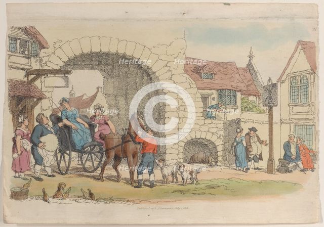 Plate 21, from "World in Miniature", 1816., 1816. Creator: Thomas Rowlandson.