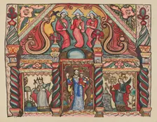 Plate 21: Main Altarpiece: From Portfolio "Spanish Colonial Designs of New Mexico", 1935/1942. Creator: Unknown